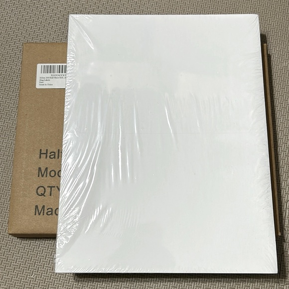 Half Sheets Shipping Labels Sheets 100 Sheets: 200 Labels. Sealed 8.5”x 5.5” - Picture 1 of 7